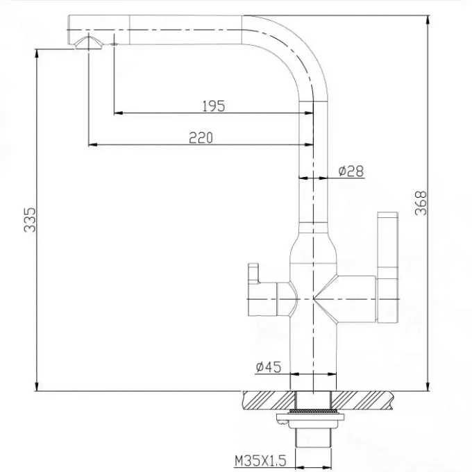 Смеситель для кухни BELBAGNO BB-LAM57-IN-0