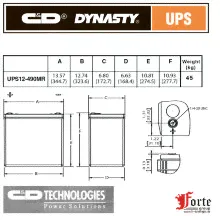 BB Battery UPS12620W