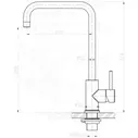 Смеситель BelBagno BB-LAM03A-IN Для кухни Сатин