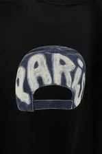 Чёрная оверсайз футболка BB cap logo print