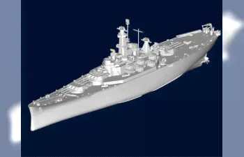 Сборная модель Американский линейный корабль BB-60 USS Alabama-2