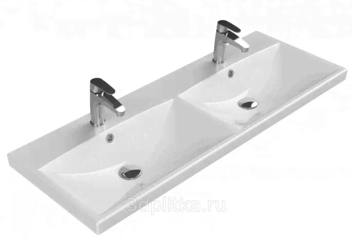 Раковина BelBagno BB-0325-120-2-LVB 120 см-0