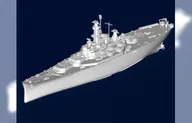 Сборная модель Американский линейный корабль BB-60 USS Alabama