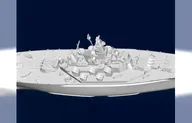 Сборная модель Американский линейный корабль BB-60 USS Alabama