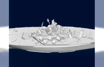 Сборная модель Американский линейный корабль BB-60 USS Alabama-1