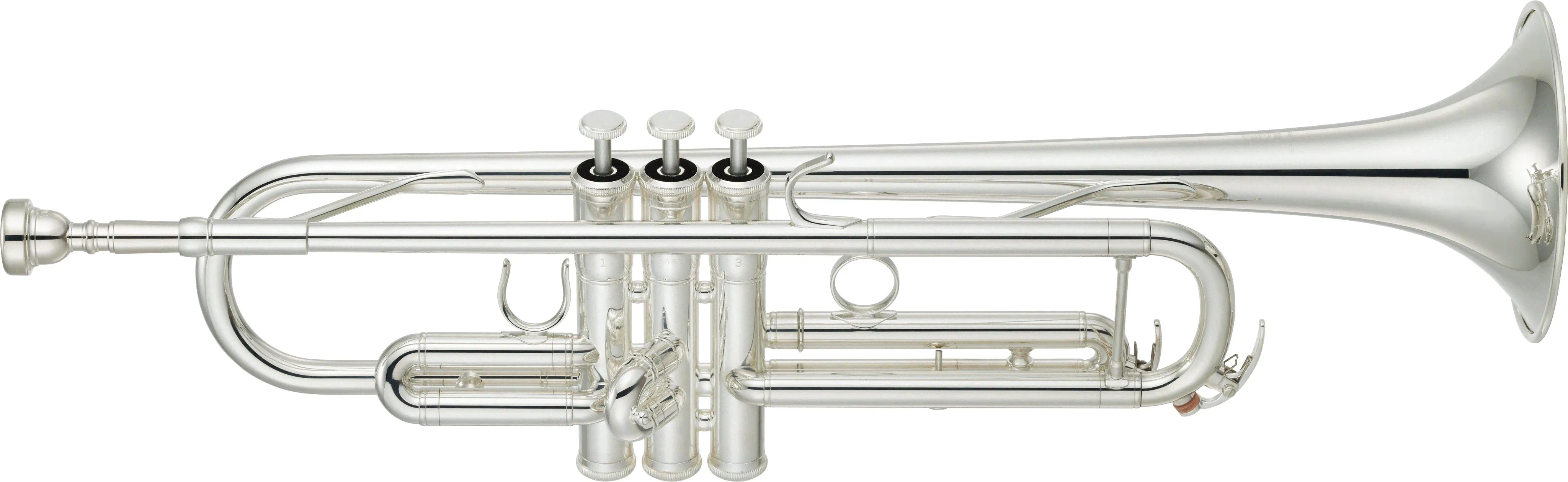 Yamaha YTR-4335GSII труба Bb студенческая, средняя, gold brass bell, посеребренная-0
