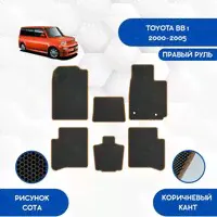 Комплект Ева ковриков для Toyota BB 1 2000-2005 С правым рулем / Авто / Аксессуары / Эва-0