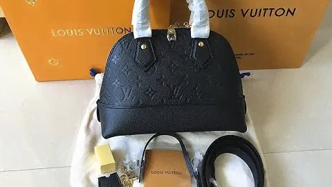 Original Louis Vuitton Neo Alma BB Monogram Empreinte Leather Bag M44829 HD Unboxing