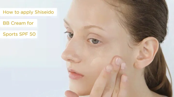 How to apply Shiseido BB Cream for Sports SPF 50
